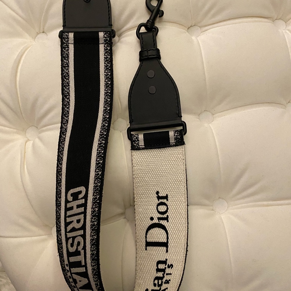 Christian Dior Handbag Embroidered Shoulder Strap